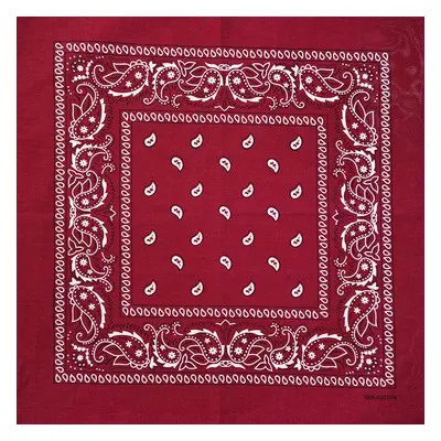 Barevná bandana s ornamenty Barva (Varianta): 6 Wine Červená