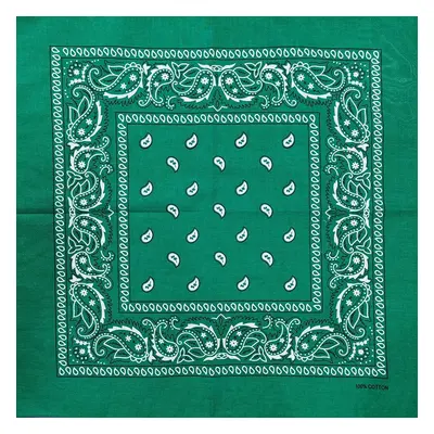 Barevná bandana s ornamenty Barva (Varianta): 27 Emerald Zelená