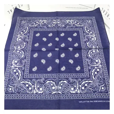 Barevná bandana s ornamenty Barva (Varianta): 17 Navy Modrá