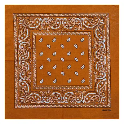 Barevná bandana s ornamenty Barva (Varianta): 13 Tmavě Orange