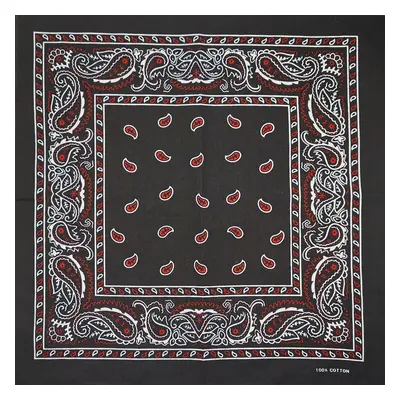 Barevná bandana s ornamenty Barva (Varianta): 32 Černá Červená