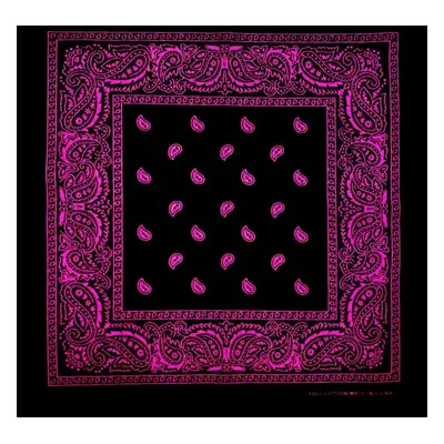 Barevná bandana s ornamenty Barva (Varianta): 35 Černá rose Červená