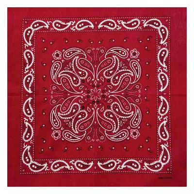 Barevná bandana s ornamenty Barva (Varianta): 57 Wine Červená 2