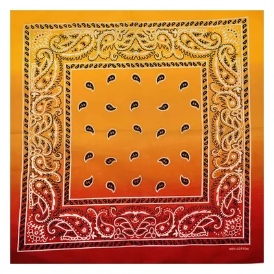 Barevná bandana s ornamenty Barva (Varianta): 40 Gradient Žlutá