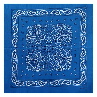 Barevná bandana s ornamenty Barva (Varianta): 62 Tmavě Modrá 2