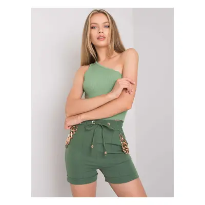 Dámské šortky DHJ-SN-13260.38P Barva: Khaki