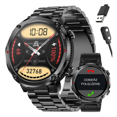 SMARTWATCH Pánské GRAVITY GT21-1 TOOTH CALL, DODATEČNÝ PÁSEK (sg025a) Barva (Varianta): tay-5139