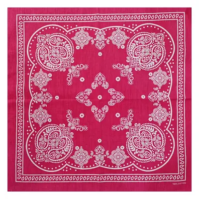 Barevná bandana s ornamenty Barva (Varianta): 68 Rose Červená 3