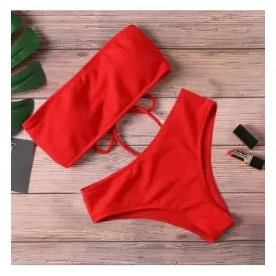 Dvoudílné sexy plavky Bikini Set 2v1 Barva: Červená