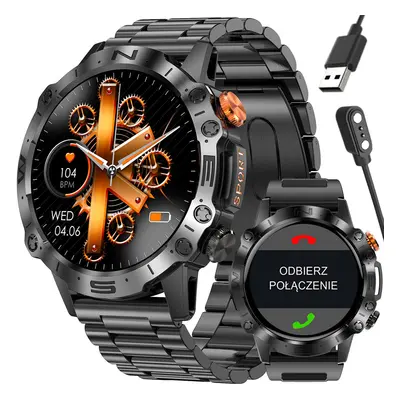 SMARTWATCH Pánské GRAVITY GT20-1 - AMOLED, DODATEČNÝ PÁSEK (sg024a) Barva (Varianta): tay-50592-