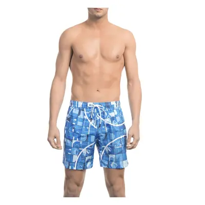 Pánské kraťasy BKK1MBM05 Bikkembergs Beachwear Barva: Modrá