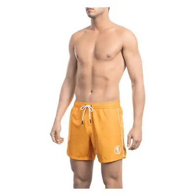 Pánské kraťasy BKK1MBS05 Bikkembergs Beachwear Barva: Oranžová