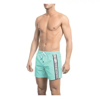 Pánské kraťasy BKK1MBS02 Bikkembergs Beachwear Barva: Modrá