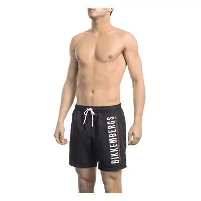 Pánské kraťasy BKK1MBM03 Bikkembergs Beachwear Barva: Černá