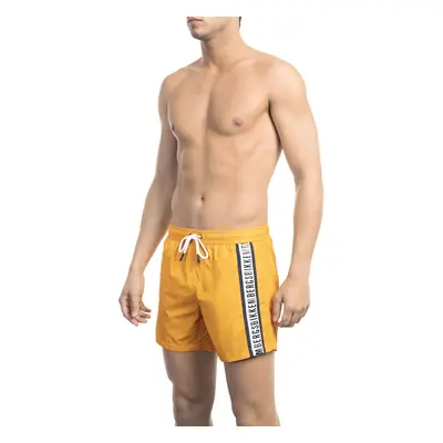 Pánské kraťasy BKK1MBS02 Bikkembergs Beachwear Barva: Oranžová