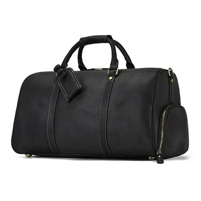 Vintážní kožená taška 52cm cestovní weekend bag Barva (Varianta): černá1