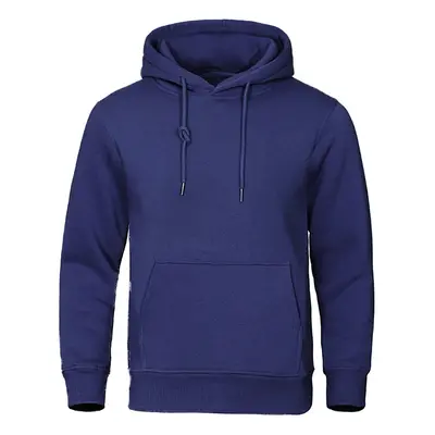 Jednobarevná mikina unisex pullover prodyšný Barva: Tmavě Modrá