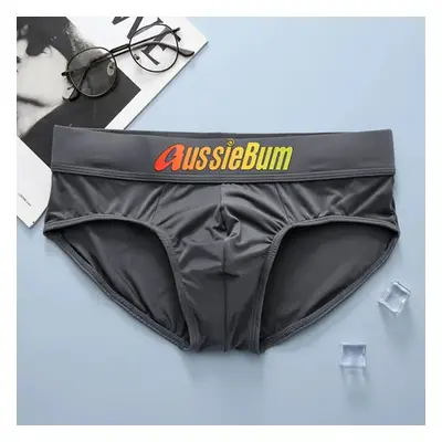 Stylové pánské slipy s nápisem Aussiebum Barva: Šedá