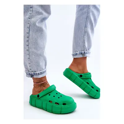 Dámská pěnová platforma Crocs Beckett Barva: Zelená