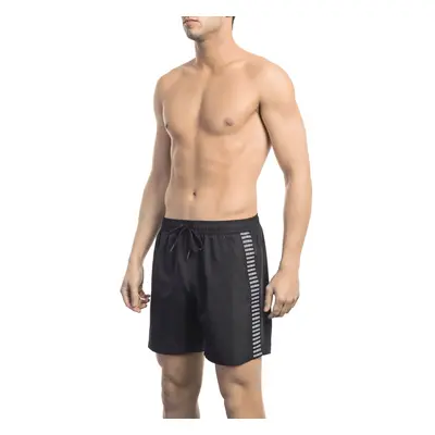 Pánské kraťasy BKK1MBM06 Bikkembergs Beachwear Barva: Černá