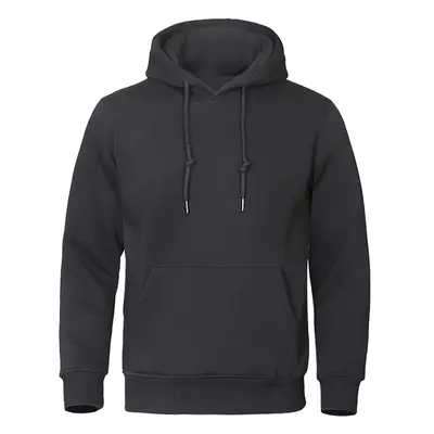 Jednobarevná mikina unisex pullover prodyšný Barva: Černá