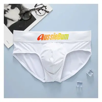 Stylové pánské slipy s nápisem Aussiebum Barva: Bílá