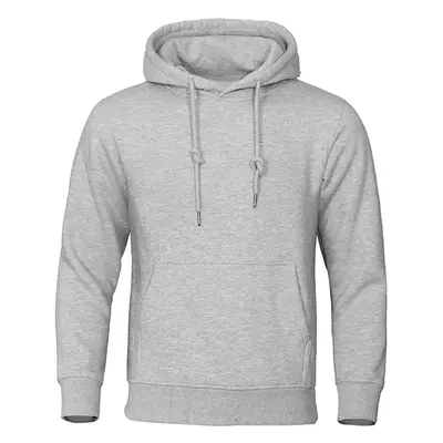 Jednobarevná mikina unisex pullover prodyšný Barva: Šedá