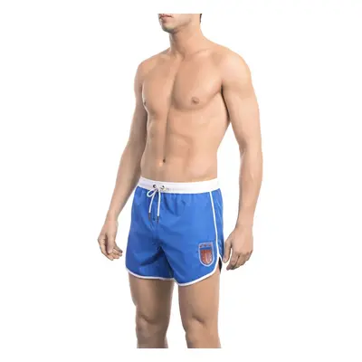 Pánské kraťasy BKK1MBS04 Bikkembergs Beachwear Barva: Modrá