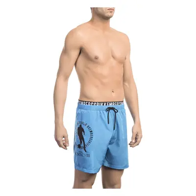 Pánské kraťasy BKK1MBM07 Bikkembergs Beachwear Barva: Modrá