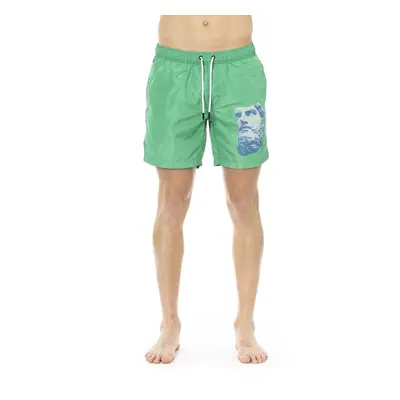 Pánské kraťasy BKK1MBM13 Bikkembergs Beachwear Barva: Zelená