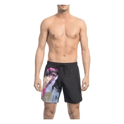 Pánské kraťasy BKK1MBM14 Bikkembergs Beachwear Barva: Černá