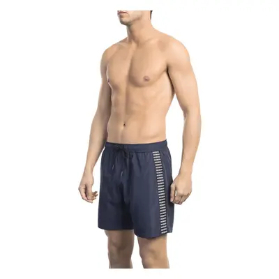 Pánské kraťasy BKK1MBM06 Bikkembergs Beachwear Barva: Modrá