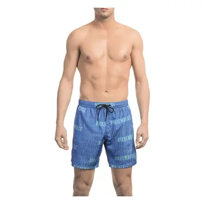 Pánské kraťasy BKK1MBM17 Bikkembergs Beachwear Barva: Modrá