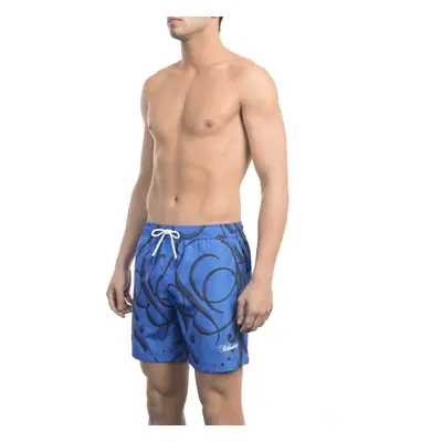 Pánské kraťasy BKK1MBM16 Bikkembergs Beachwear Barva: Modrá