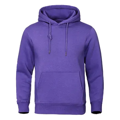 Jednobarevná mikina unisex pullover prodyšný Barva: Fialová