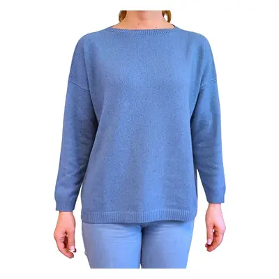 Dámský svetr DBT-FF7 100% Cashmere Barva: Modrá