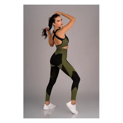 Dámský sportovní set top legíny Gym 676 1756 Barva: Zelená