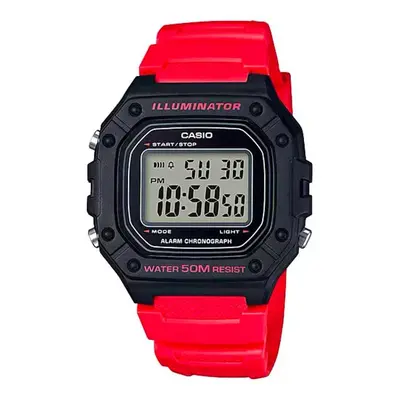 Pánské hodinky W-218H Casio Barva: Červená