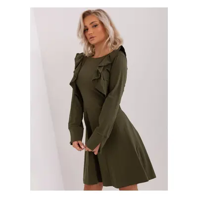 Dámské šaty EM-SK-HW-20-395.34P Barva: Khaki