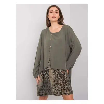 Dámské šaty DHJ-SK-21451.50 Barva: Khaki