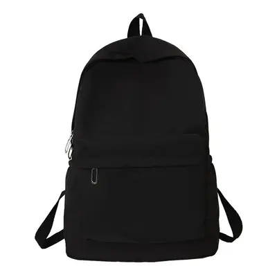 Jednobarevný batoh s kapsou Barva (Varianta): Black Only Bag