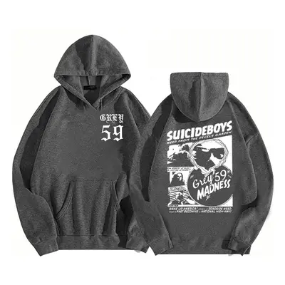 Unisex mikina G59 Hoodie Suicideboys Barva: Tmavě Šedá