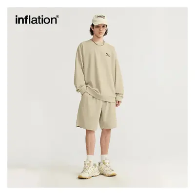 Sportovní unisex souprava oversize mikina a šortky Barva: Khaki