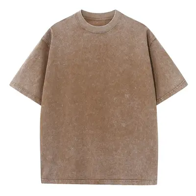 Retro tričko s kulatým výstřihem unisex Barva: Khaki