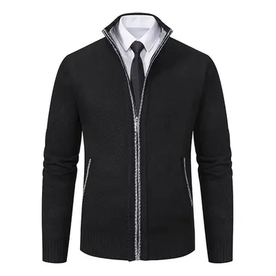 Pánský cardigan na zip Barva: Černá