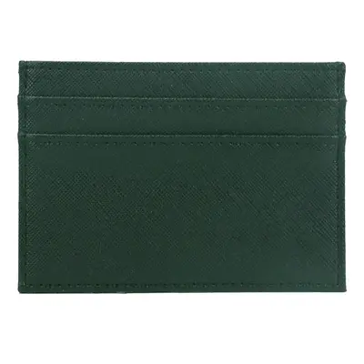 Koženkový mini cardholder Barva (Varianta): saffiano dark green