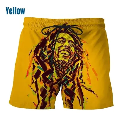 Unisex šortky s 3D potiskem Bob Marley