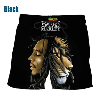 Unisex šortky s 3D potiskem Bob Marley