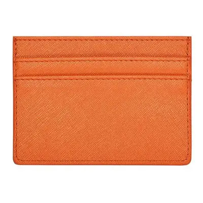 Koženkový mini cardholder Barva (Varianta): saffiano orange