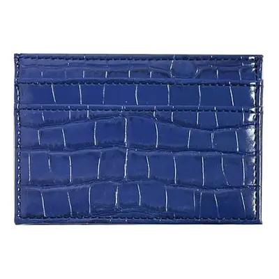 Koženkový mini cardholder Barva (Varianta): croco navy